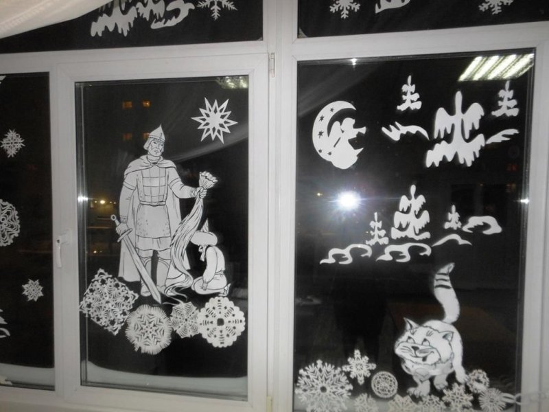 Новогодняя сказка на окне