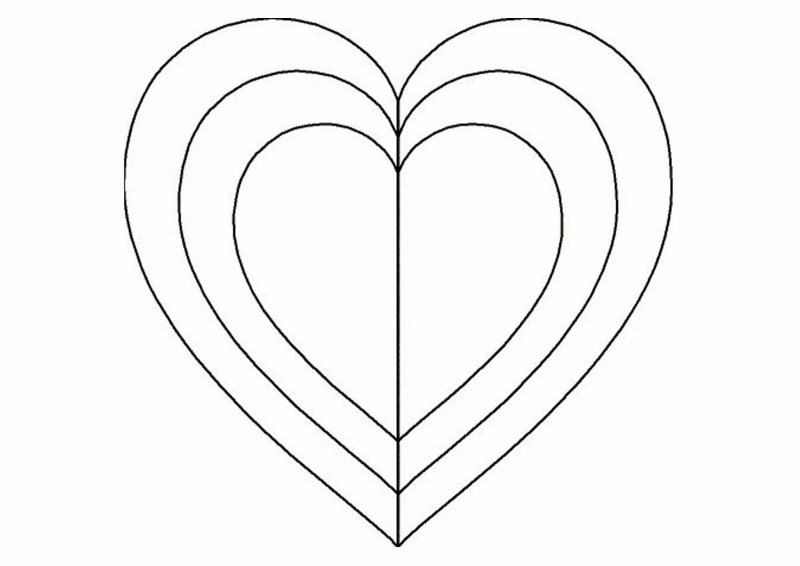 Сердце шаблон