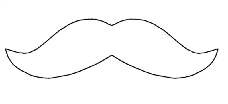 Усы контур