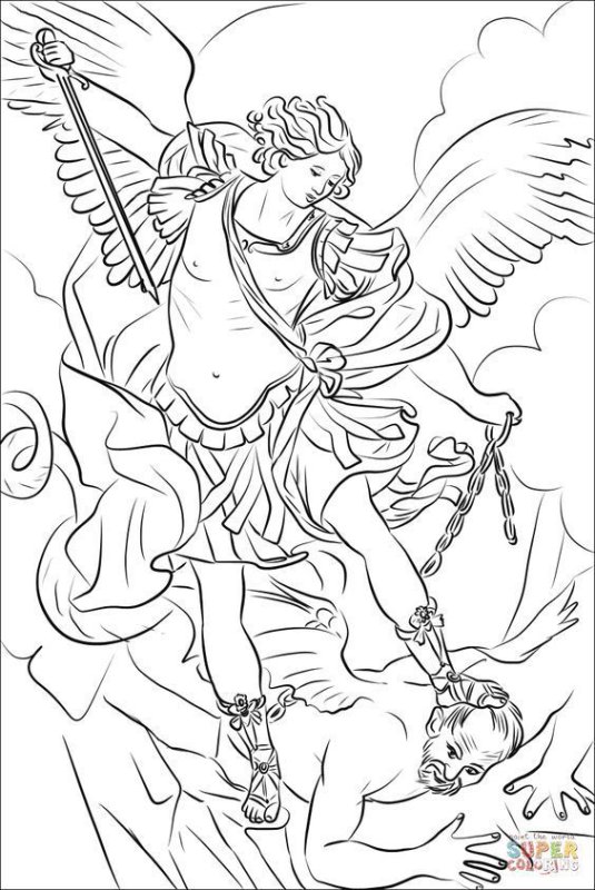 Эскизы икон Архангел Михаил