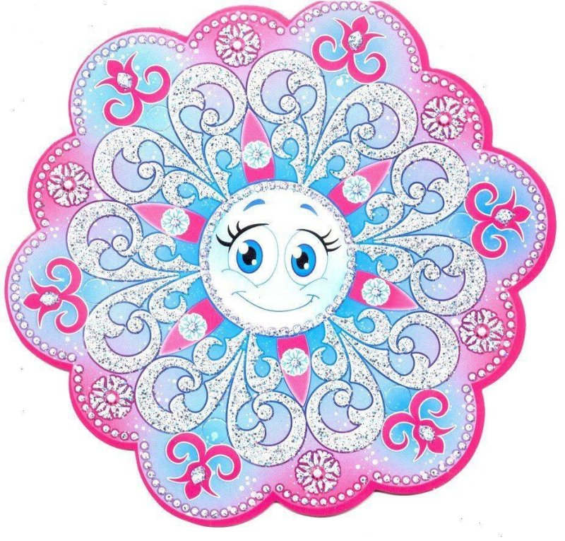 Снежинки с личиком