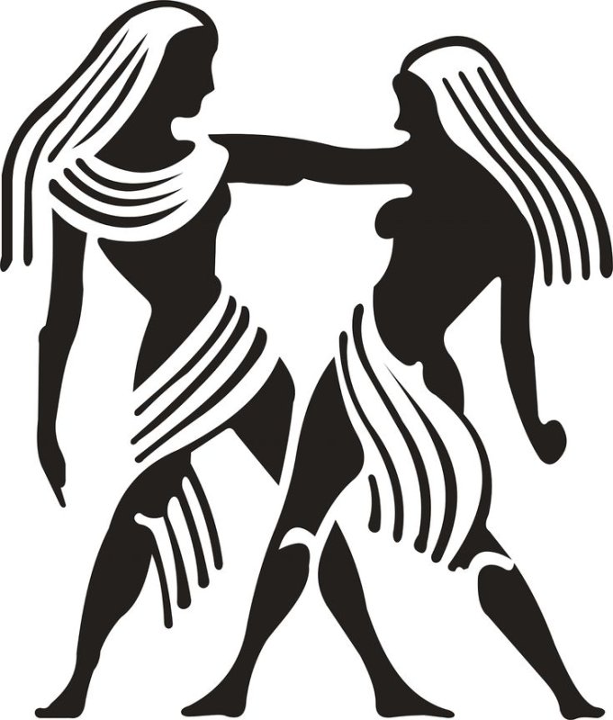 Близнецы знак зодиака вектор