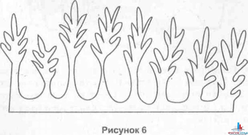 Листья морковки из фетра