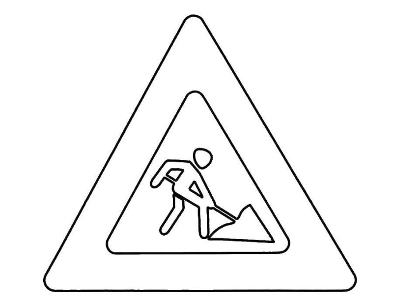 Дорожные знаки раскраска для детей