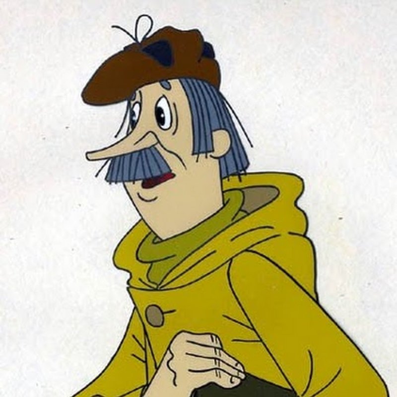 Портрет почтальона Печкина из Простоквашино