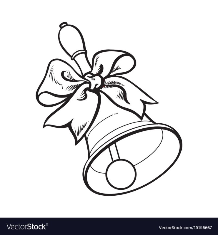 Школьные колокольчики для раскрашивания