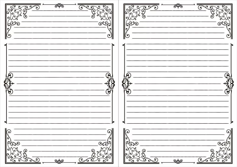 Красивые узоры для блокнота