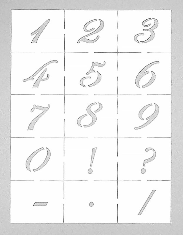 Красивые цифры для вырезания