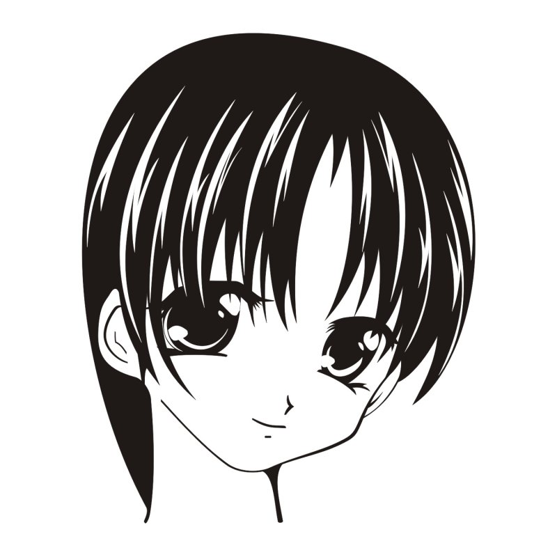 Аниме девочка лицо