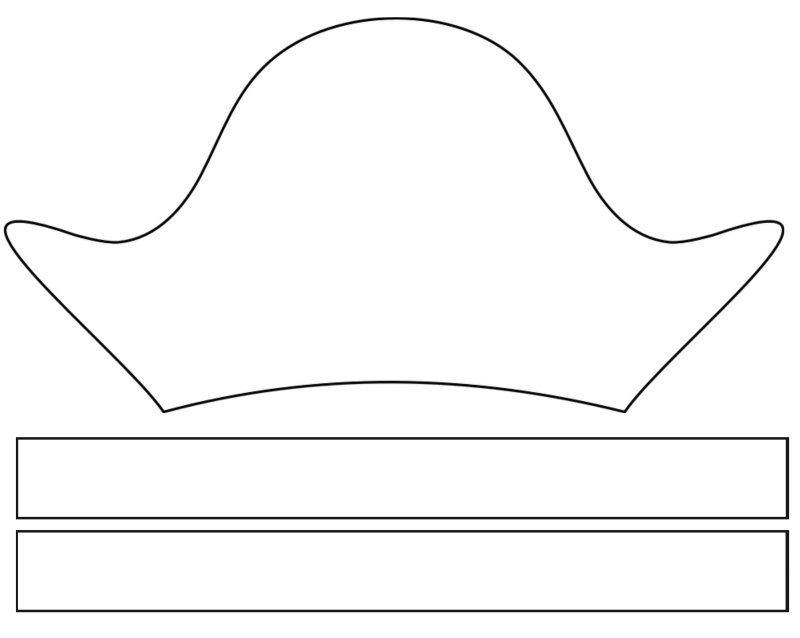 Шляпа пирата лекало