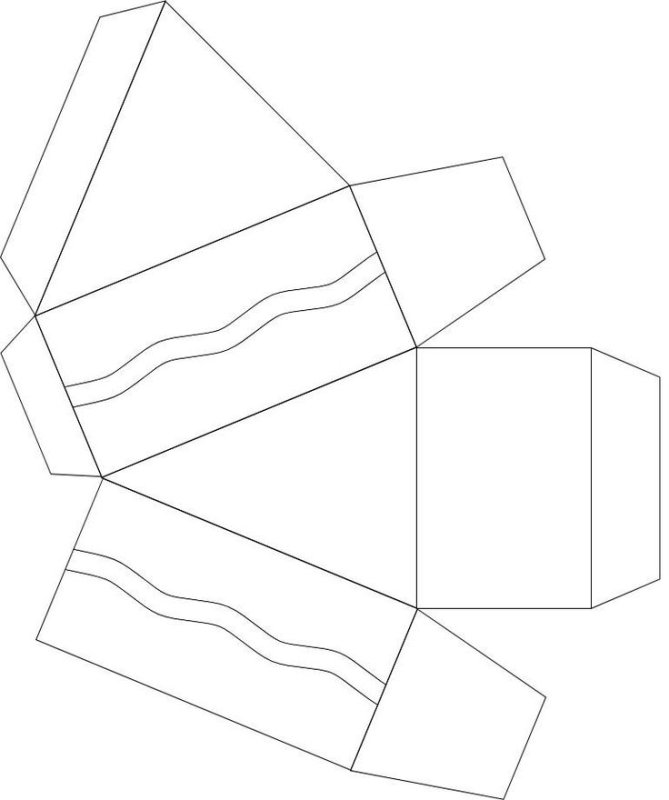 Развертка кусочка торта