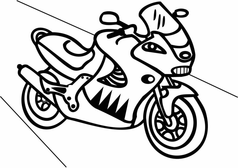 Раскраска. Мотоциклы