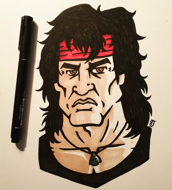 Рэмбо рисунок