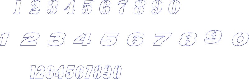 Шрифты цифр