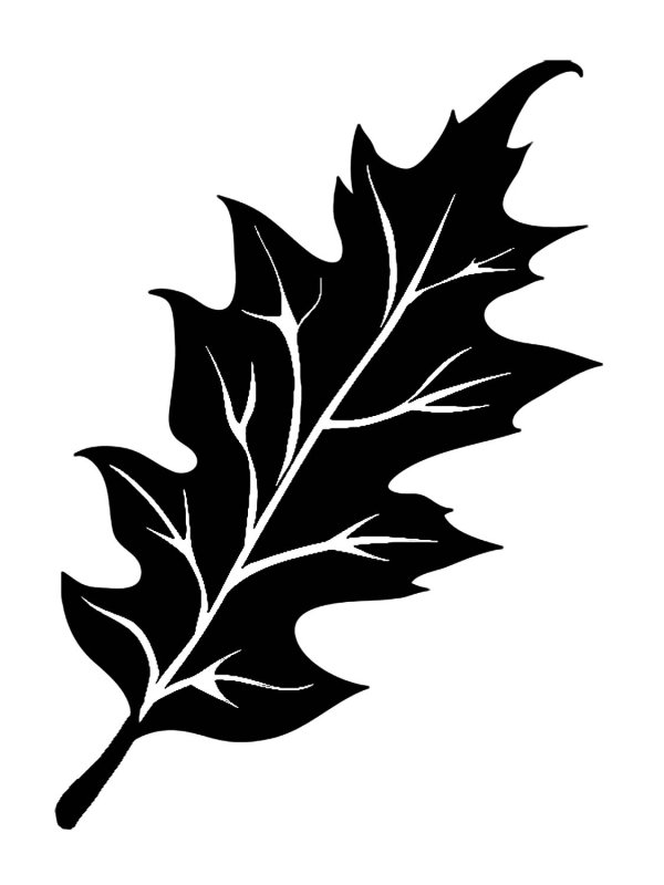 Трафарет листьев для вырезания