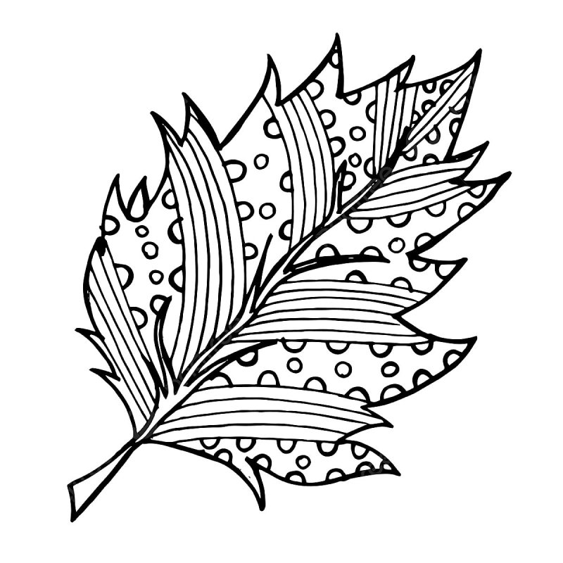 Листья рисунок