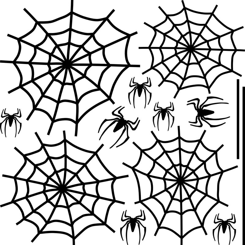 Паутина трафарет