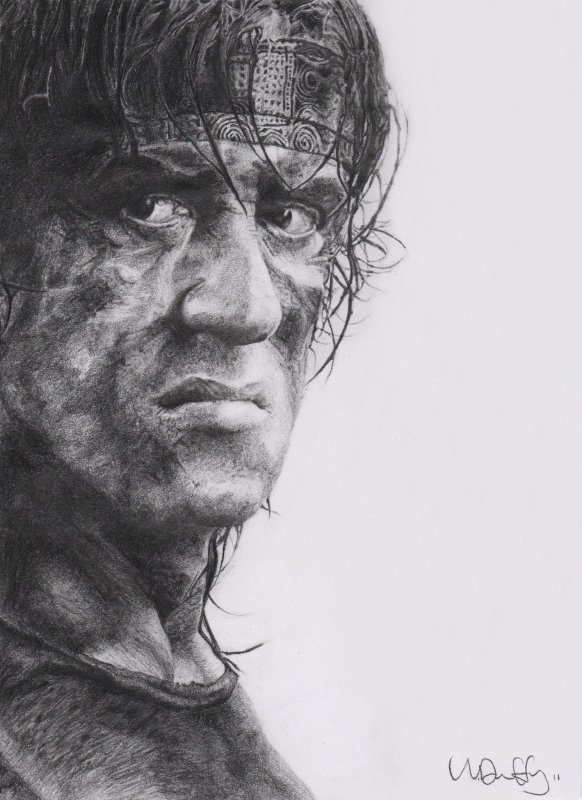 Сильвестр Сталлоне Рэмбо арт