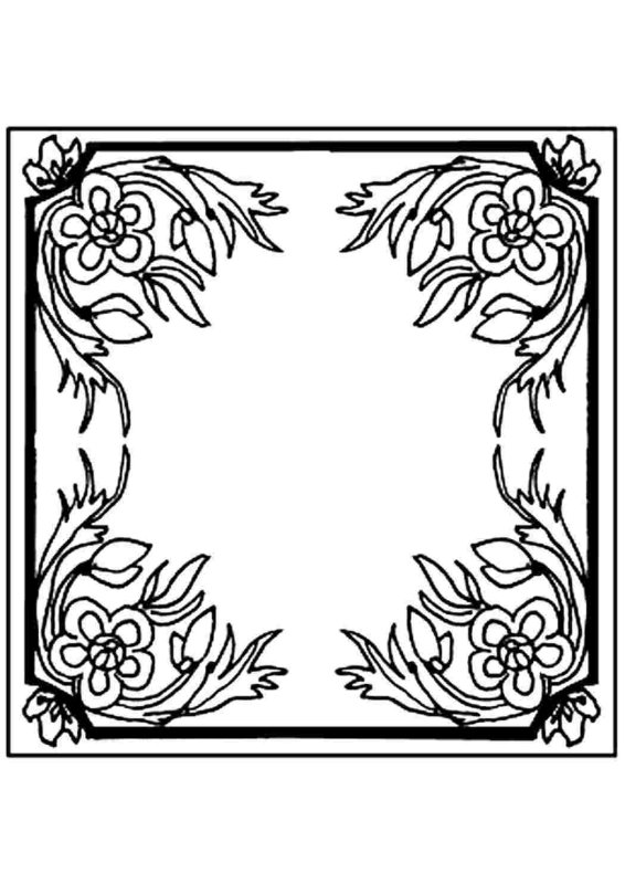 Орнамент раскраска для детей