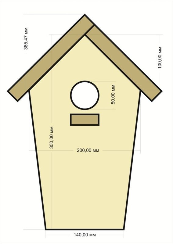 Размеры скворечника для Скворцов