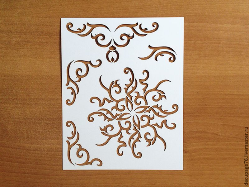 Трафарет для покраски мебели