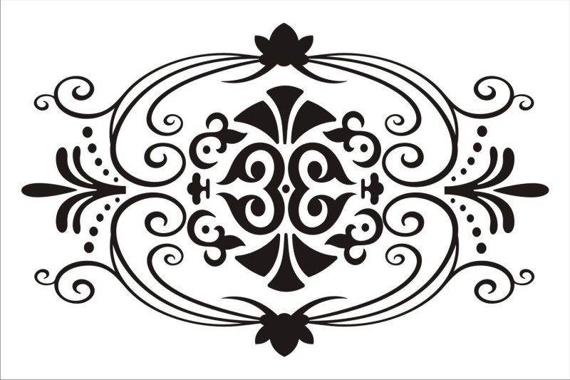 Орнамент трафарет