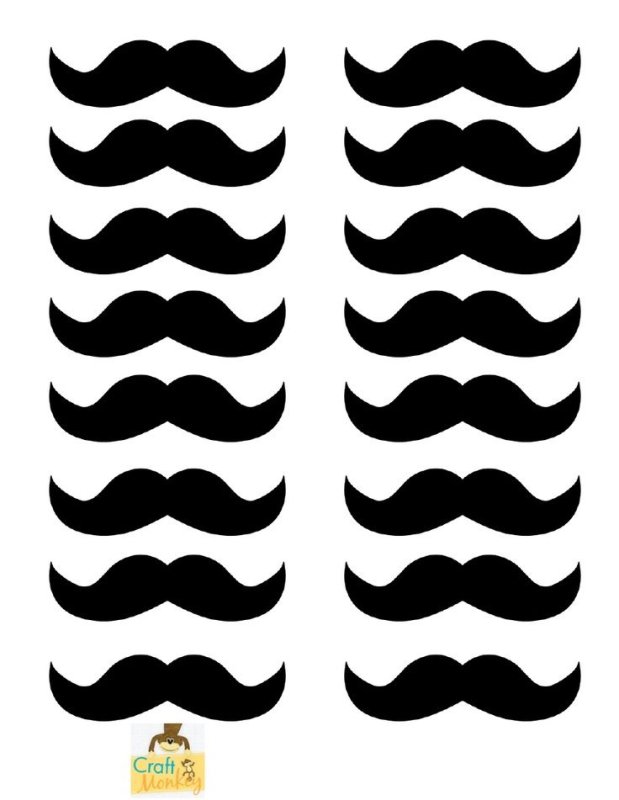 Усы вырезать