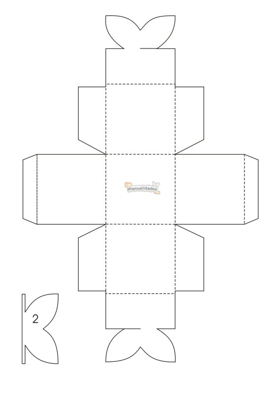 Распечатка коробочки для подарка