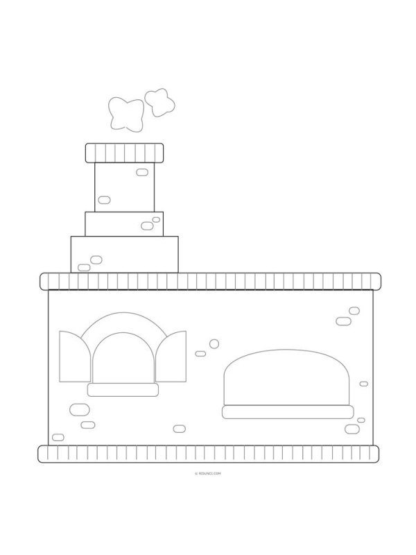 Русская печка раскраска