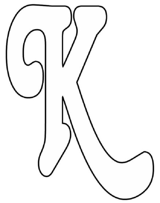 Трафарет букв для вырезания