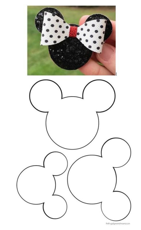 Заготовки для заколок из фоамирана