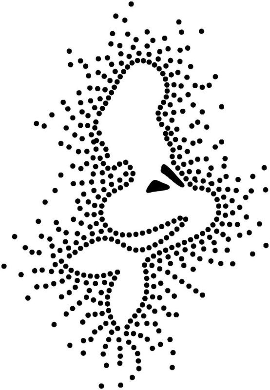 Точечный трафарет для страз