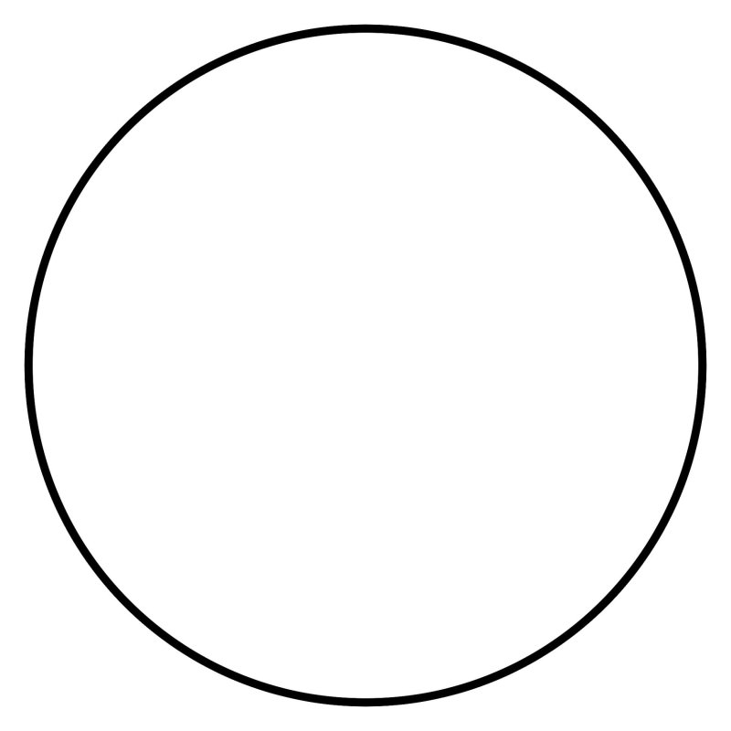 Белый круг без фона