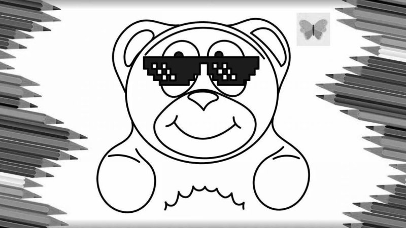 Желейные мишки раскраска