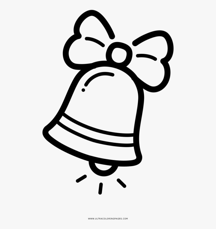 Колокольчик раскраска для детей