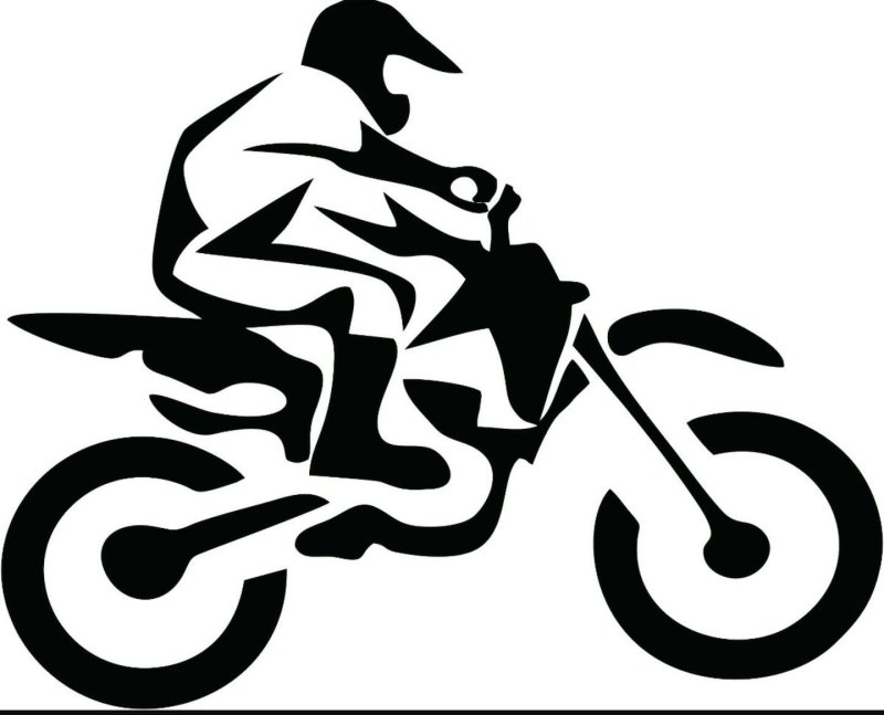 Трафарет мотоцикла