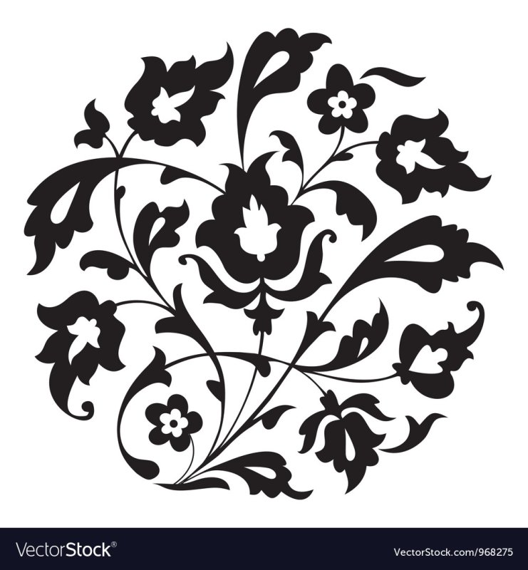 Кубачинский узор вектор