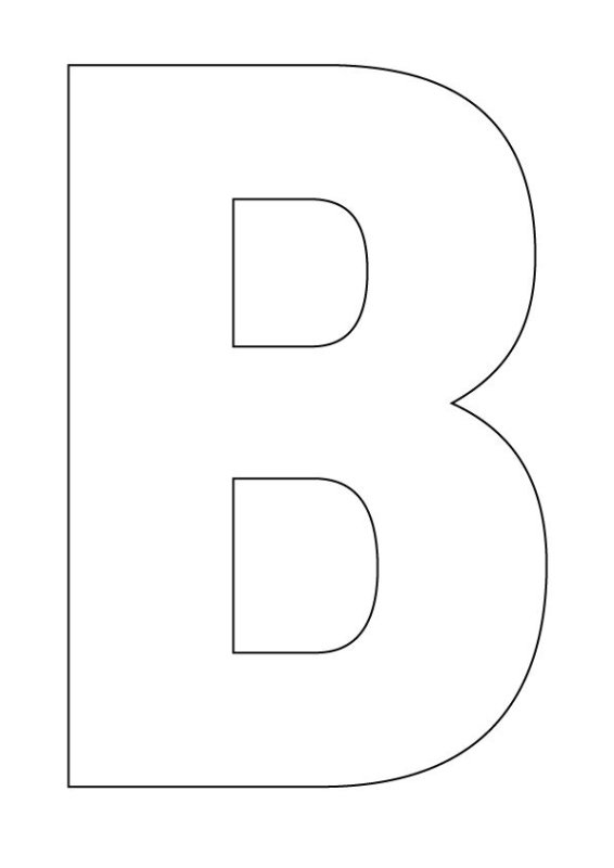 Трафарет букв для вырезания