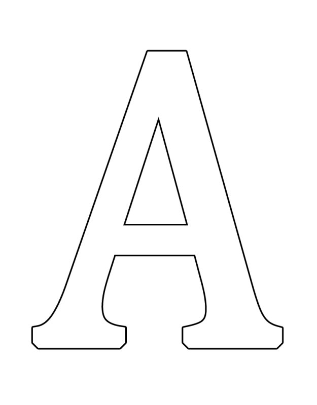 Буквы формата а4