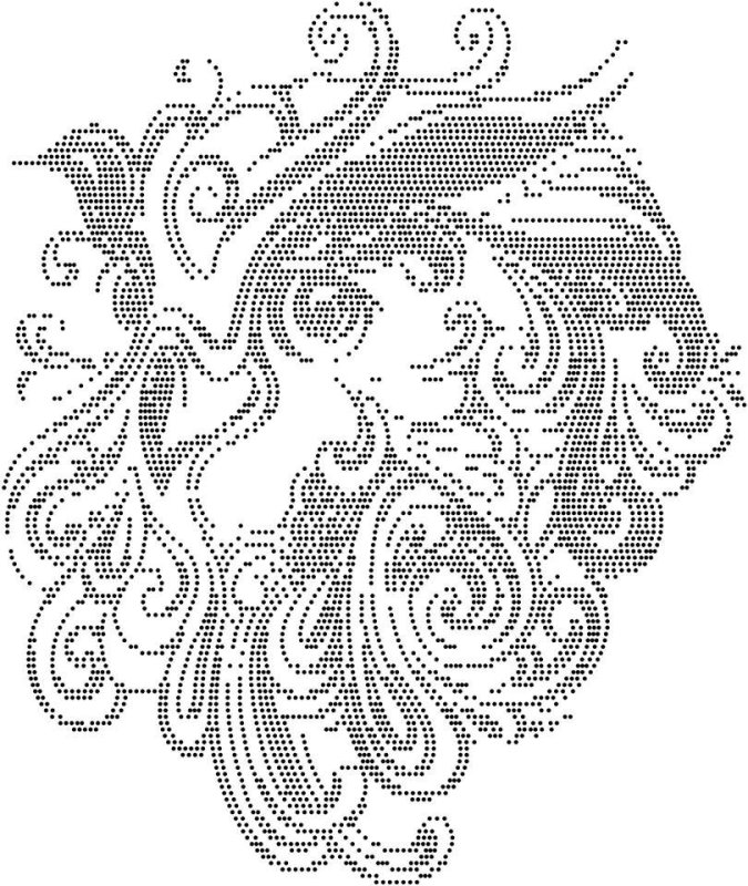 Трафарет для вышивки стразами