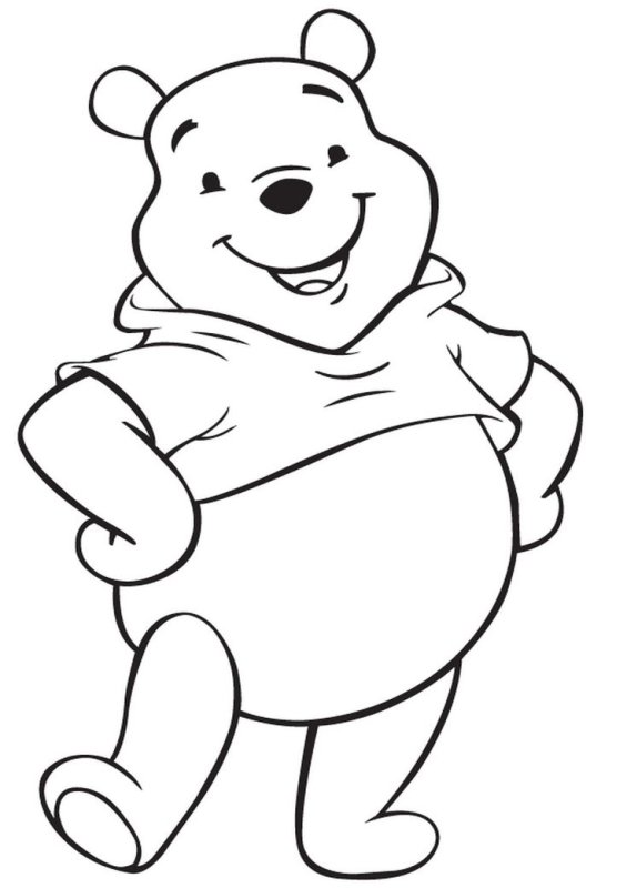 Раскраска медведь из Винни пуха