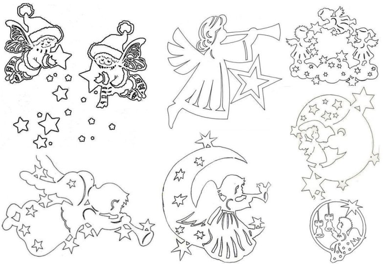 Вытынанки новогодние