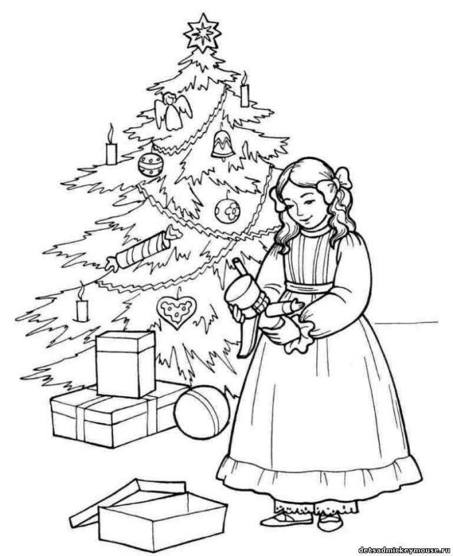 Щелкунчик раскраска