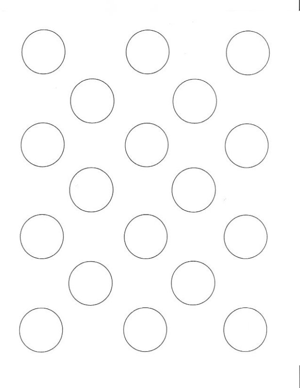 Трафарет для макаронс а4