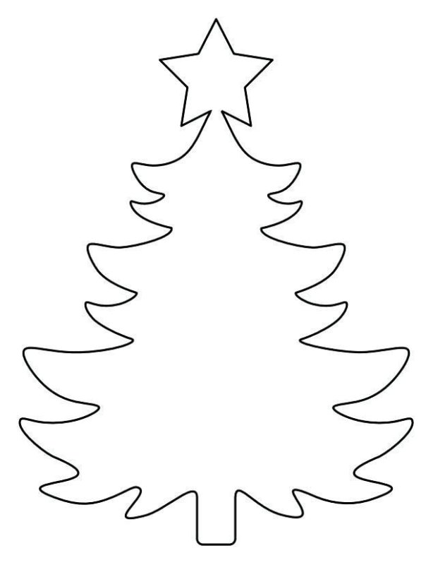 Трафарет "елка"
