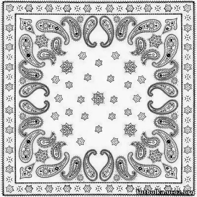 Орнамент павлопосадского платка