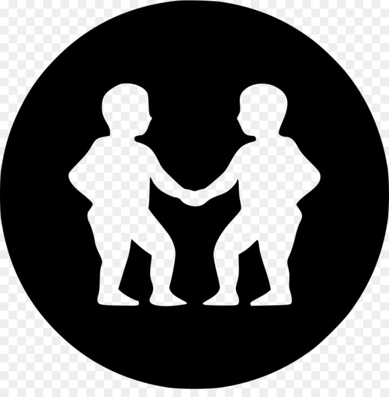 Близнецы силуэт