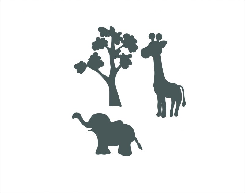 Трафареты животных для вырезания