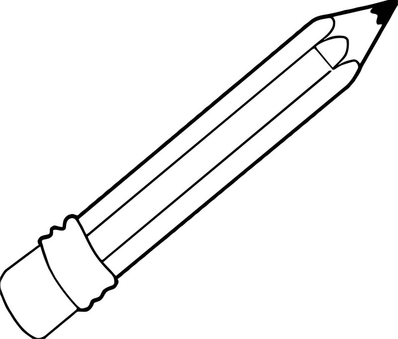 Раскраска ручка и карандаш