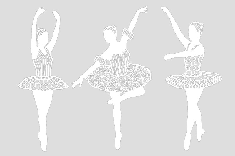 Балерина шаблон